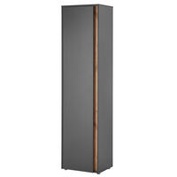 GARDEROBENSCHRANK Crisp-61 - Anthrazit, Holzwerkstoff (50/200/40cm) - Lomado