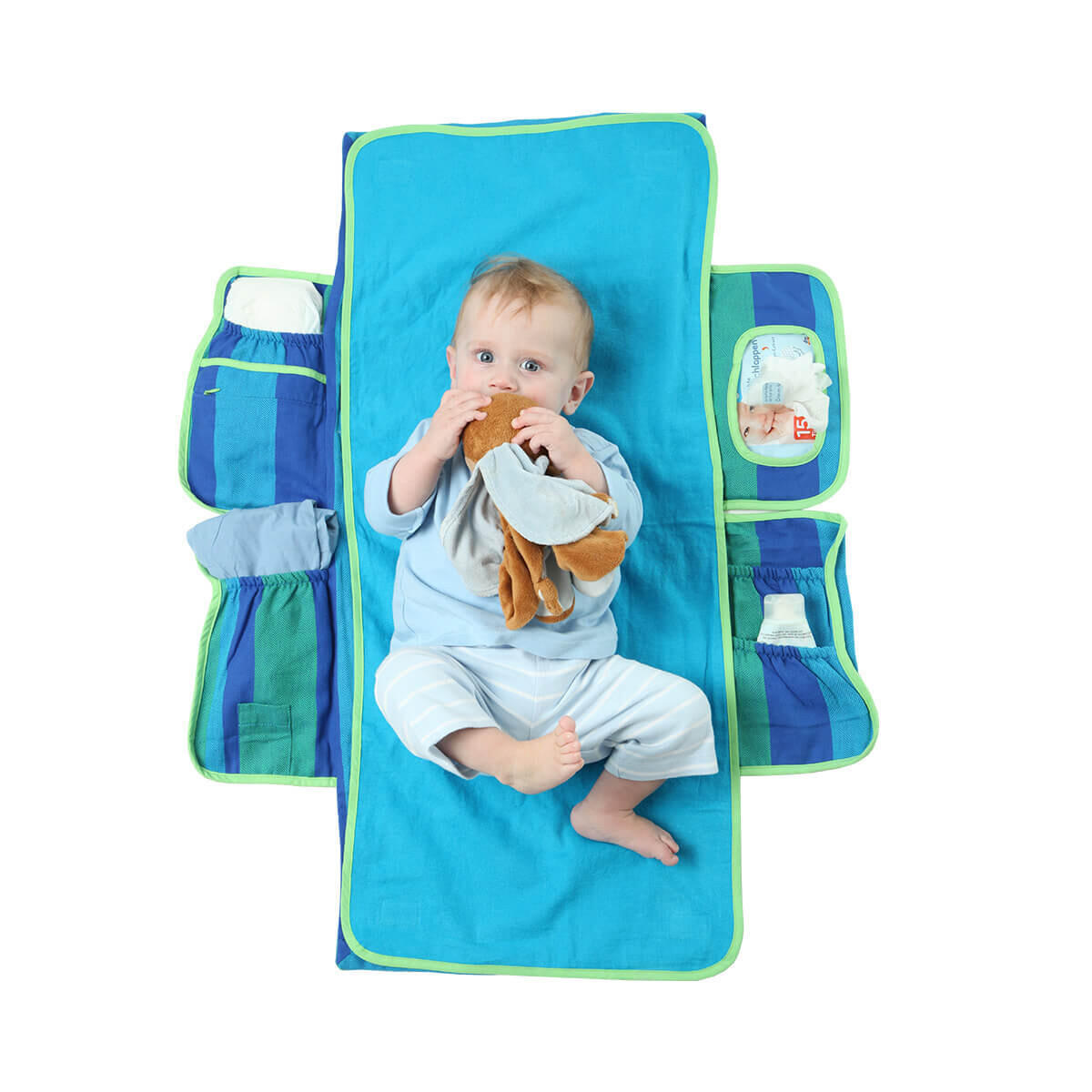 WICKELTASCHEN ORGANIZER Wickelmax - Blau, Textil (20/25cm) - Hoppediz