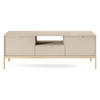 TV-LOWBOARD Vellore Beige / Gold 154 cm - Beige/Goldfarben, Holzwerkstoff/Metall (154/56/39cm) - Selsey