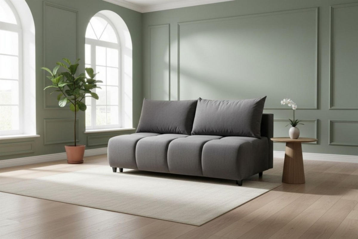 SCHLAFSOFA Xenio Mit Schlaffunktion - Dunkelgrau, Holzwerkstoff/Textil (196/103/100cm) - Fun Möbel