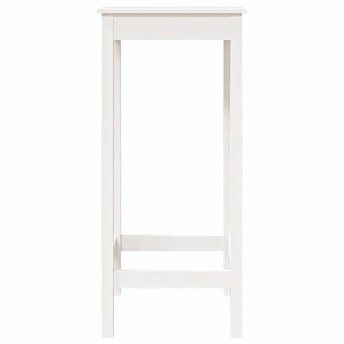 BARTISCH Weiss 50/50/110 Cm Massivholz Kiefer - Weiß, Holz (50/50/110cm) - vidaXL