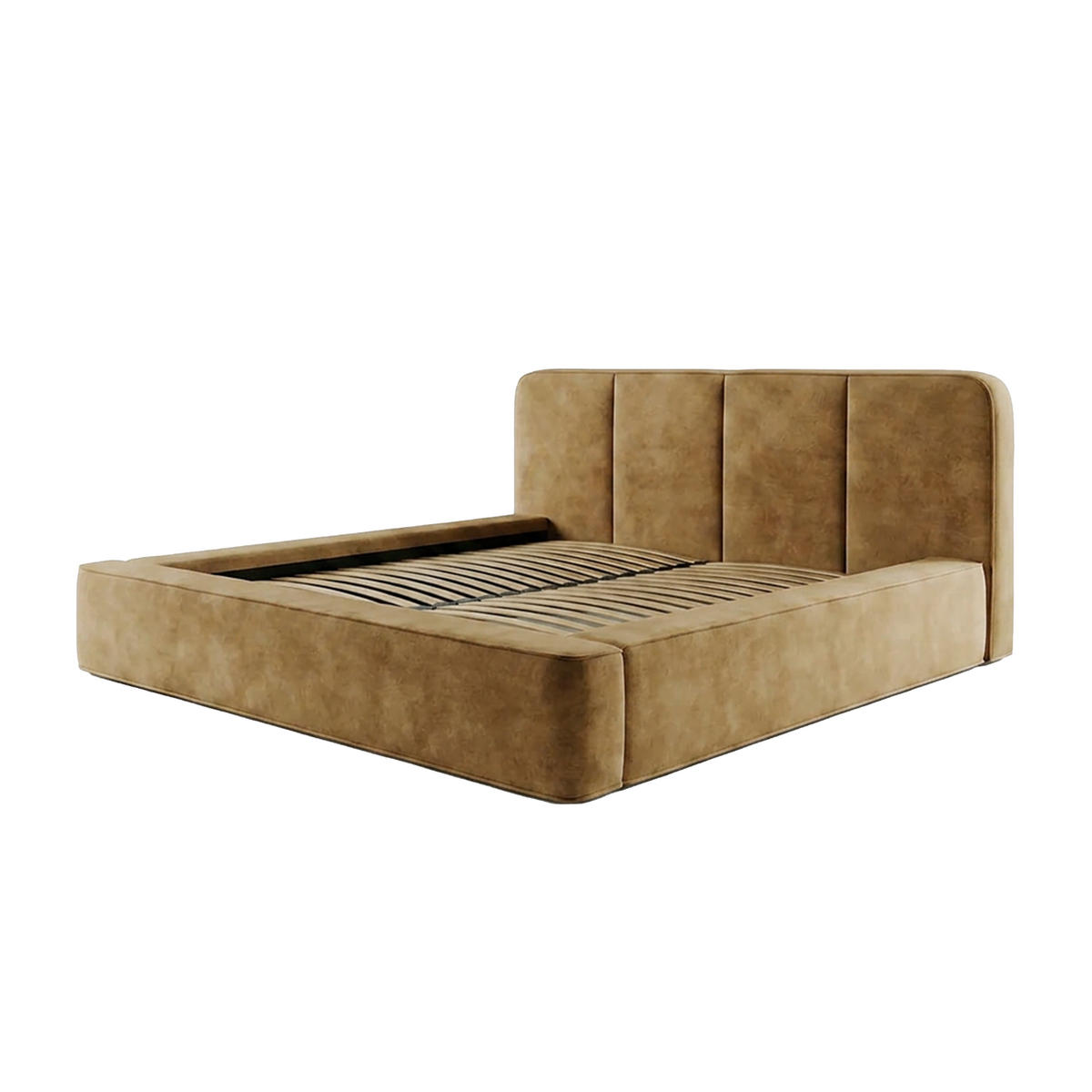 POLSTERBETT RANDELA 200x200 cm, Beige - Beige, Textil (200/200cm) - Fedve