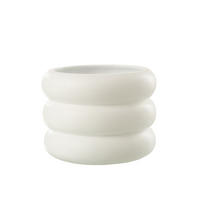 BLUMENTOPF RING - Zement - Weiß - L - Ø 23 cm - Weiß, Stein (23/17cm) - J-Line