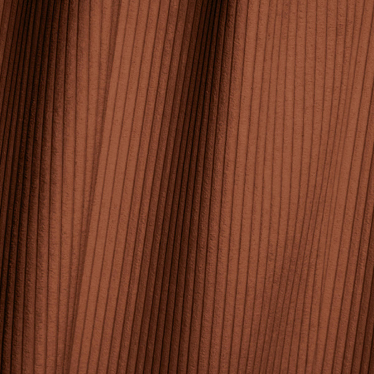 ECKSOFA rechtwinklig COMO Cord Terrakotta 297cm - Dunkelorange/Terracotta, Textil (297/167cm) - Premium Interiors