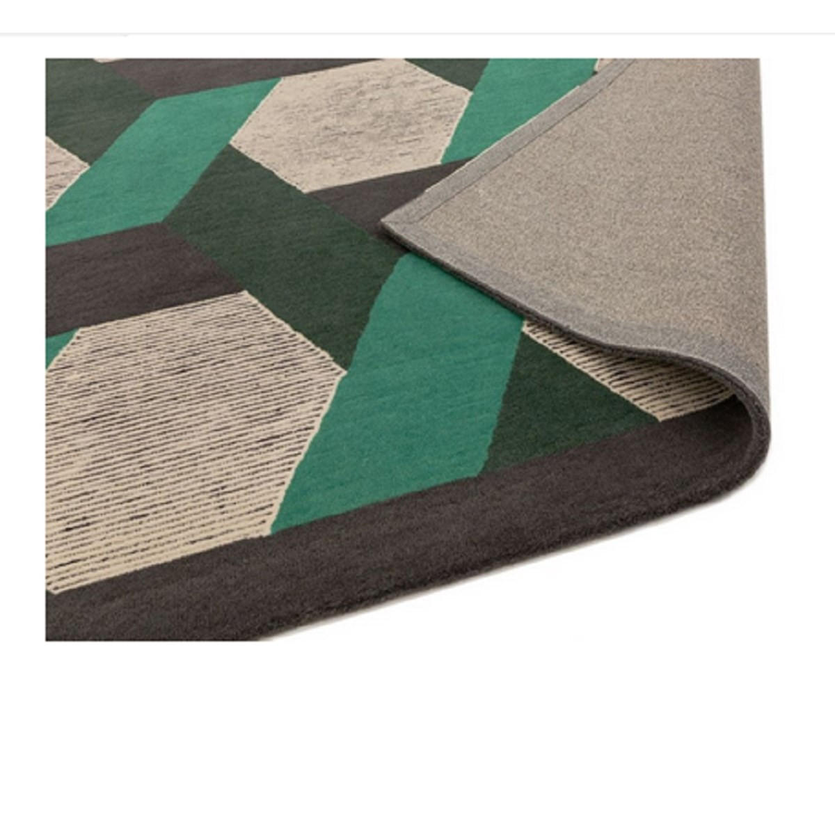 TEPPICH Flachgewebter für Wohn- und Schlafzimmer CAMPTON Grün 200 x 300 cm - Grün, Naturmaterialien (200/300cm) - Novatrend