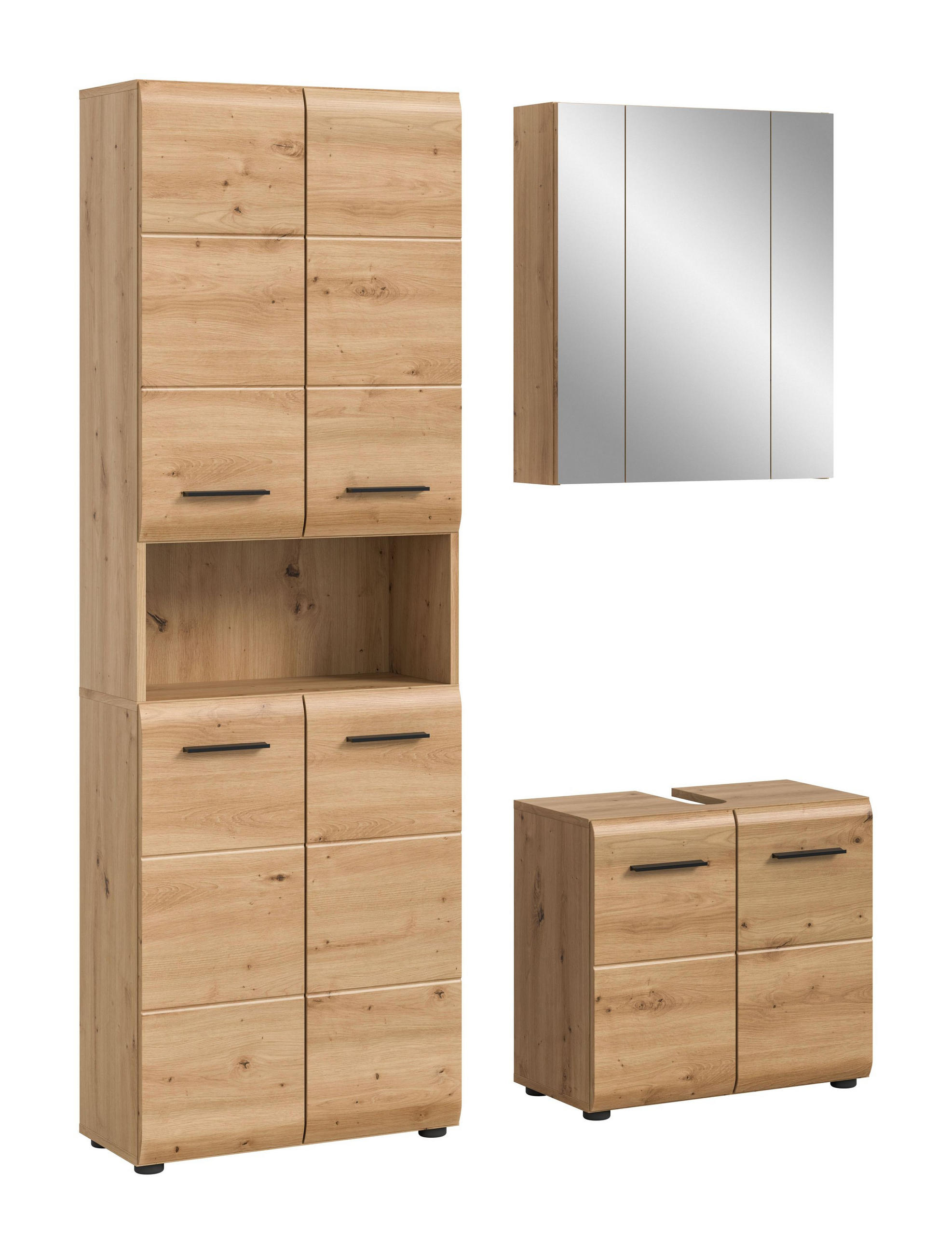 Homes & Jones Badezimmer Eiche Artisan 135x185x30 cm