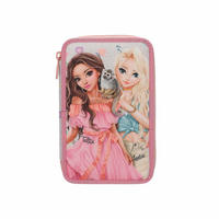 3-FACH FEDERTASCHE JUICY INKL. STIFTE TOPModel altrosa 7,5 x 13 x 20 cm - Altrosa, Kunststoff (13/20/7.5cm) - Depesche Germany