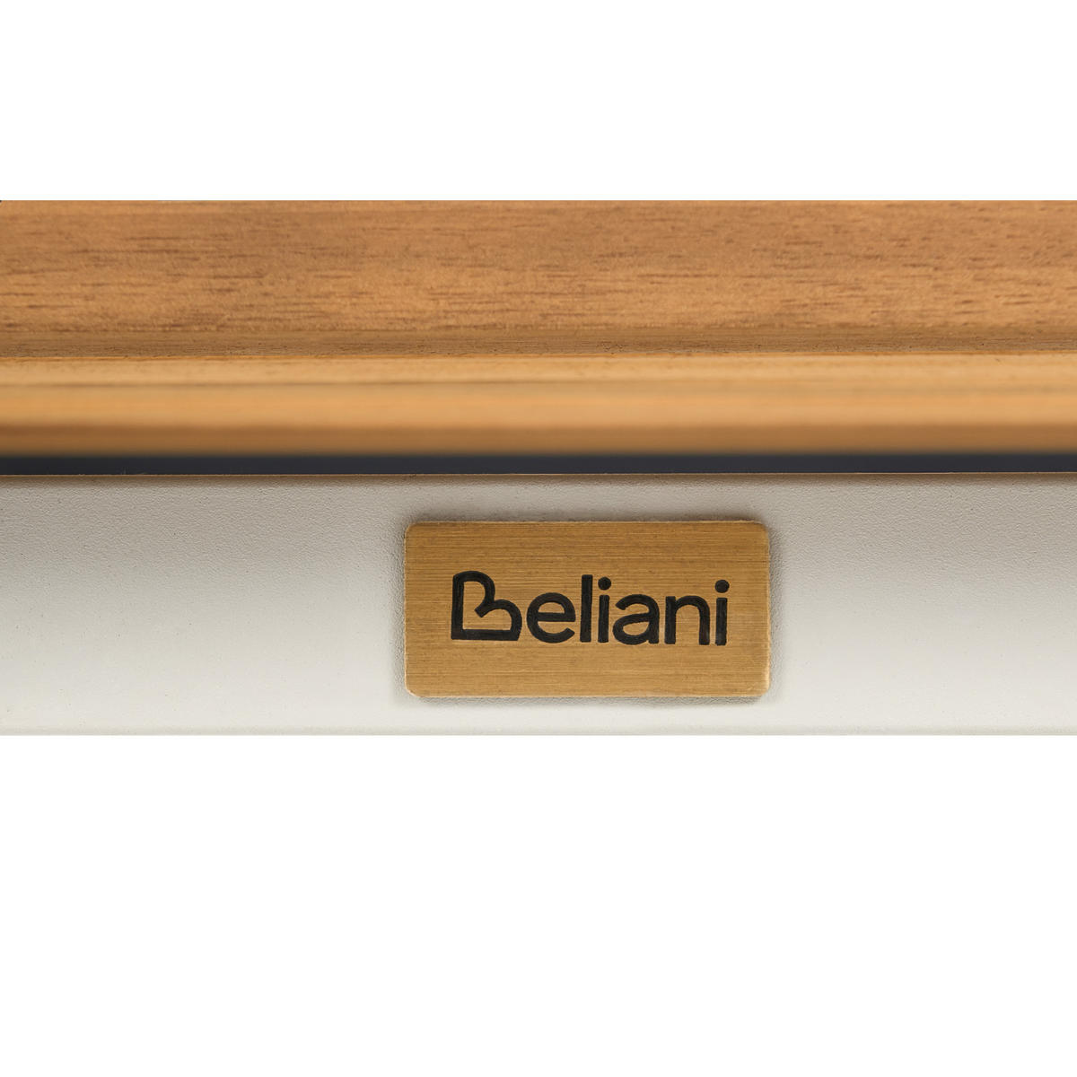 GARTENSTUHL 2er Set Akazienholz Braun Corricella - Creme, Holz (47/90/54cm) - Beliani