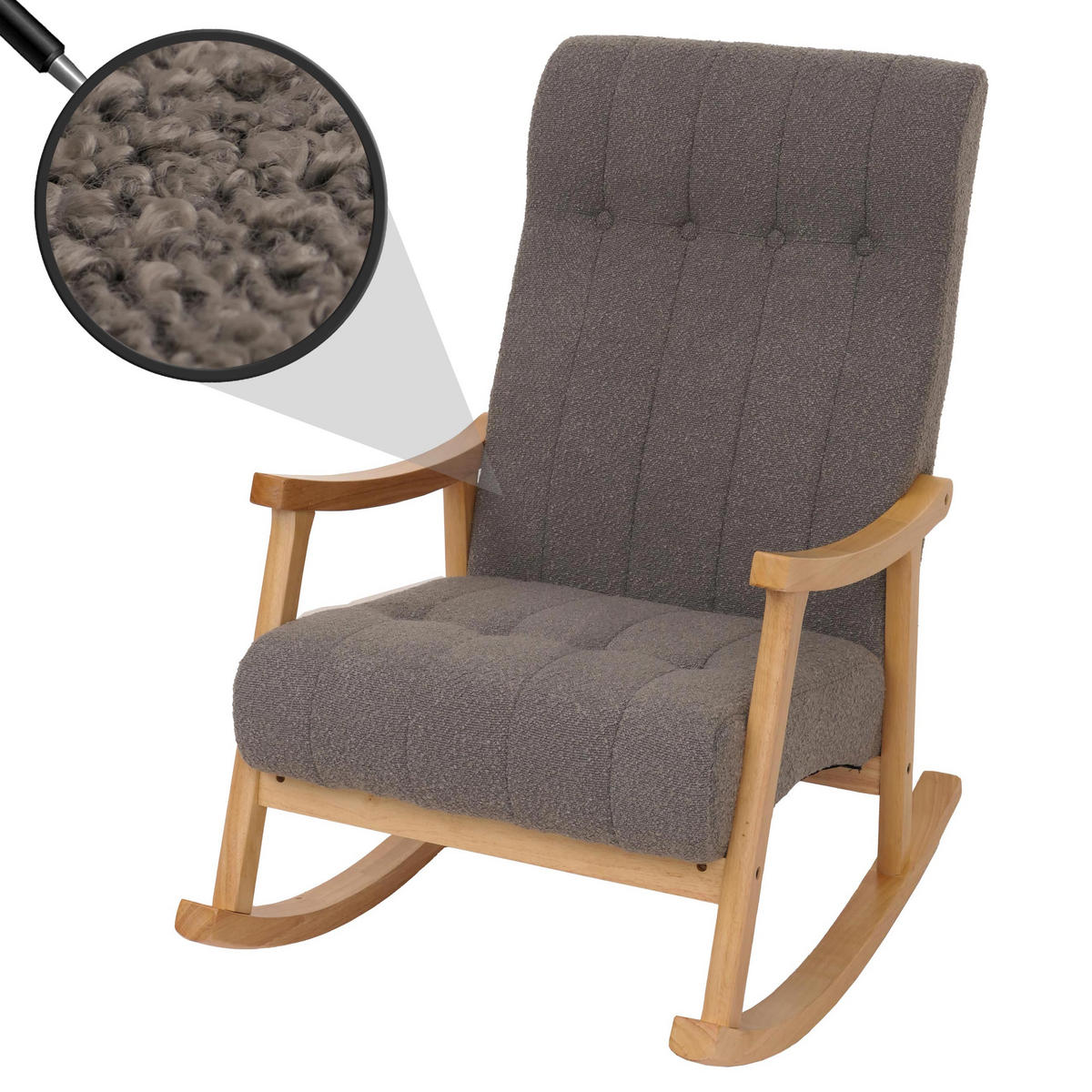 SCHAUKELSTUHL Anthrazit - Anthrazit, Textil (64/97/85cm) - MCW
