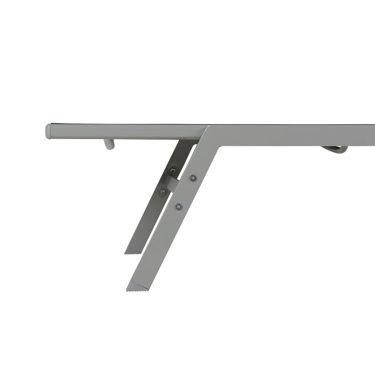 GARTENLIEGE schwarz Noli - Schwarz, Metall (197/96/53cm) - Beliani