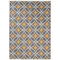 TEPPICH MAYA Gelb Geometrisch Mosaik Karo 200/250 cm - Gelb, Textil (200/250cm) - Tapiso