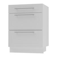 SCHUBLADENUNTERSCHRANK Kvantum D3M/60 60 / 50 / 82cm - Weiß, Holz/Holzwerkstoff (60/82/50cm) - Feldmann-Wohnen