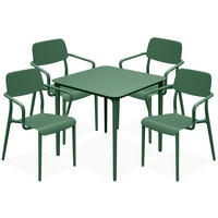 GARTENMÖBEL-SET GALIO, 5-tlg - Grün, Kunststoff - KONSIMO®