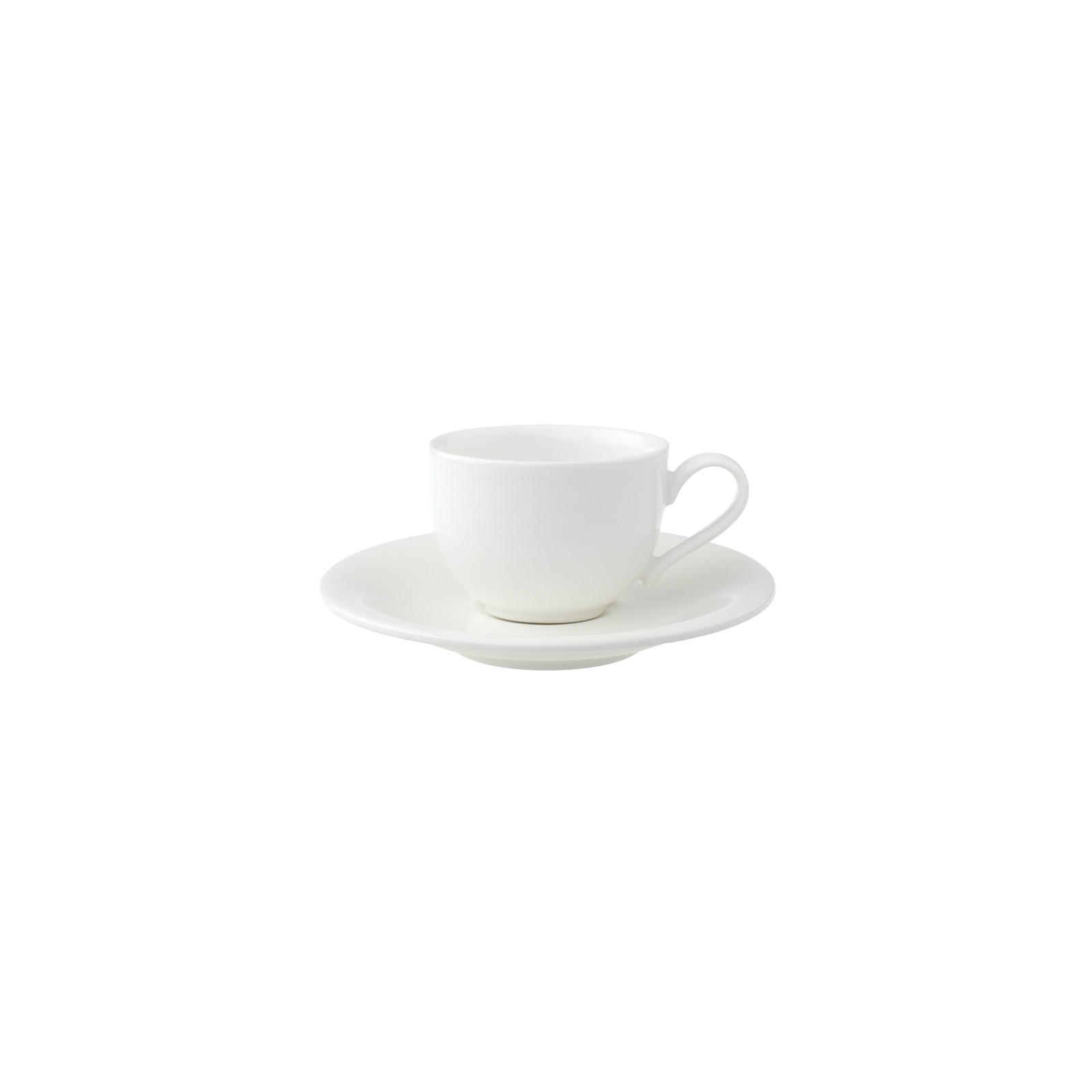 ESPRESSOTASSE MIT UNTERTASSE New Cottage Basic weiß 50 ml - Weiß, Keramik (12/6.1/12cm) - Villeroy & Boch