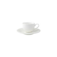 ESPRESSOTASSE MIT UNTERTASSE New Cottage Basic weiß 50 ml - Weiß, Keramik (12/6.1/12cm) - Villeroy & Boch