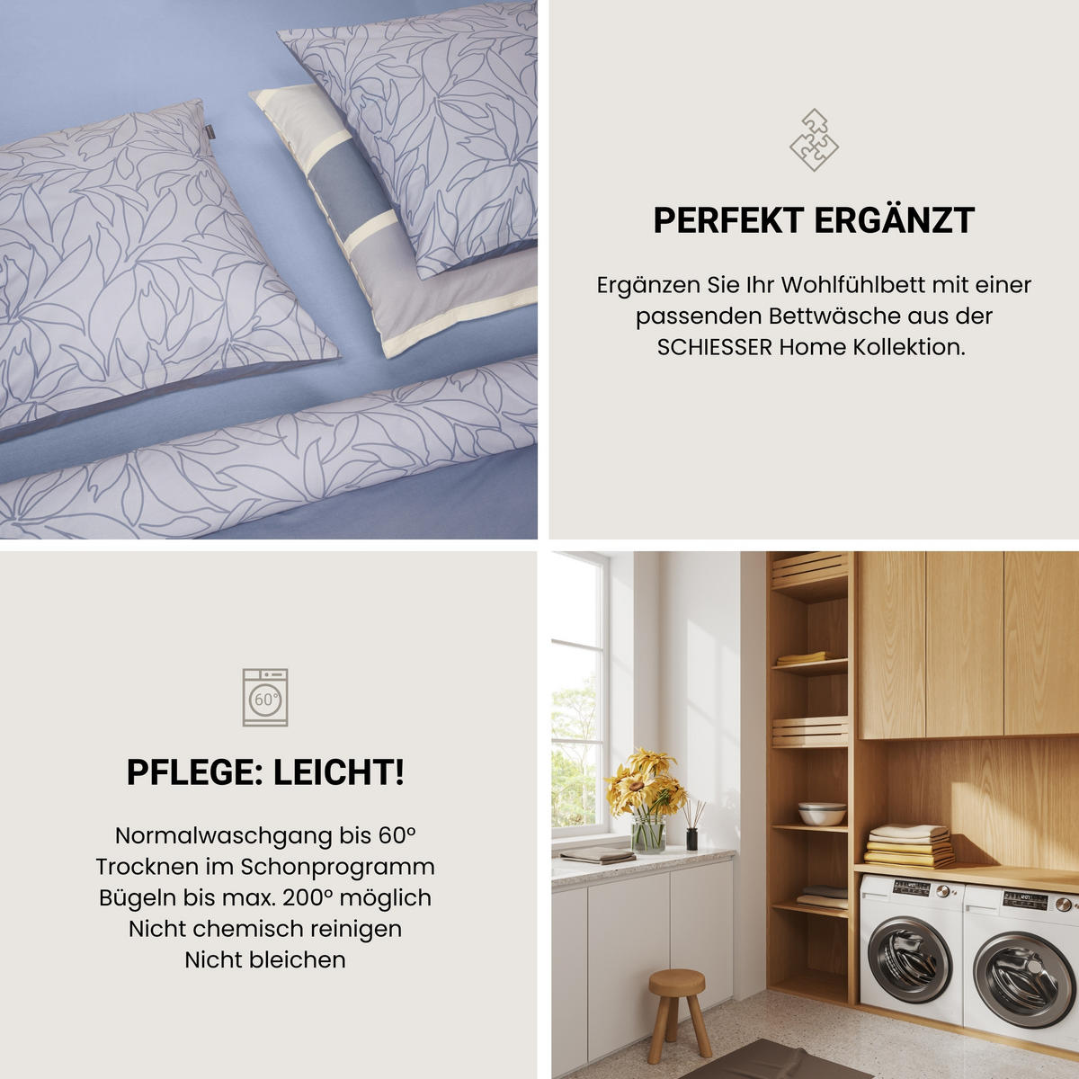 SPANNBETTLAKEN Elli - 97/3 - 100 x 200 cm - Lavendel - Violett, Textil (100/200cm) - SCHIESSER