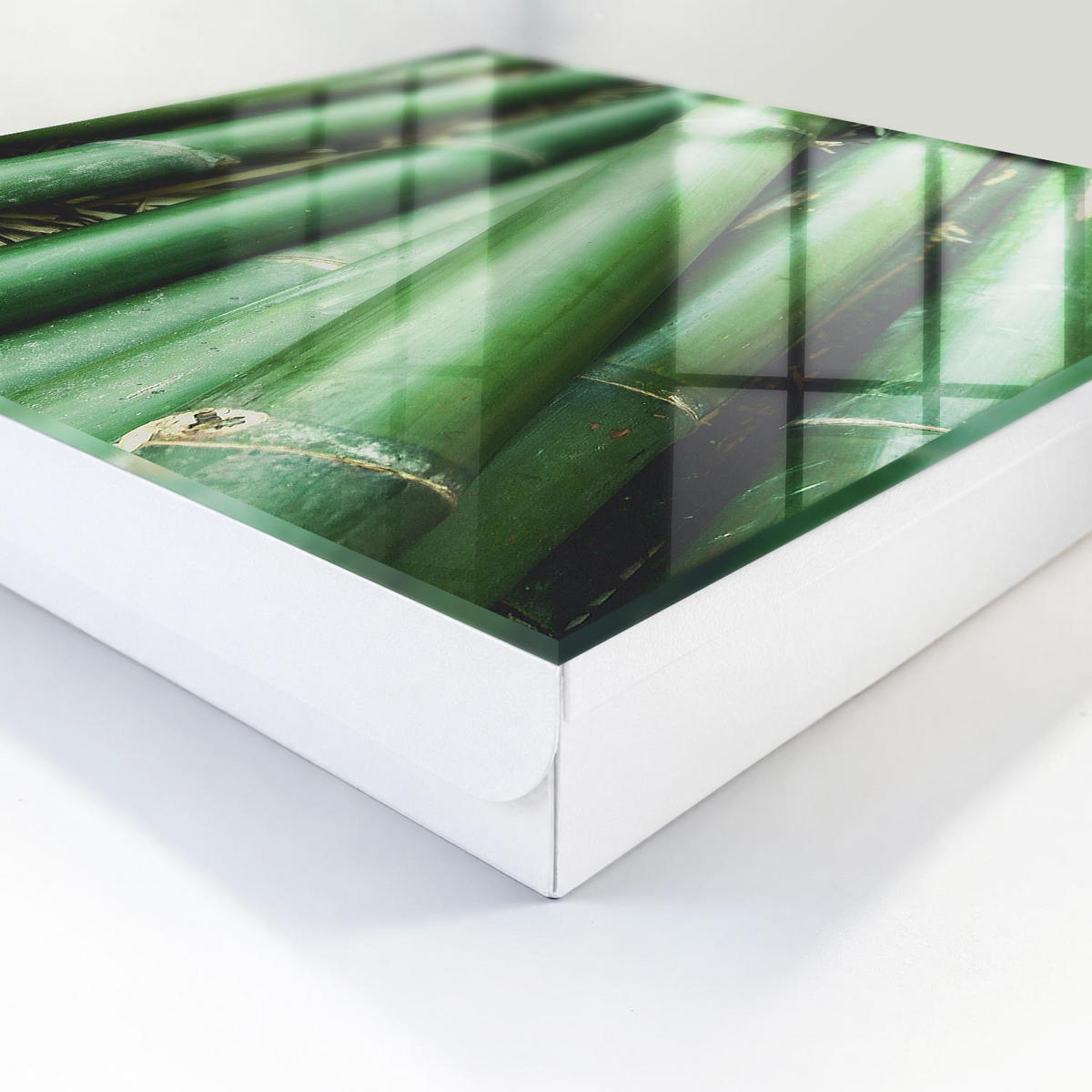 SCHLÜSSELBOX Weiß 30x30 cm – Türöffnung nach rechts - Grüner Frieden - Grün, Metall (30/30/5cm) - TULUP
