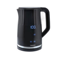 WASSERKOCHER ELEKTRISCH Schwarz 15.6/15.6/21.6 cm TS2701 - Schwarz, Metall (15.6/21.6/15.6cm) - Tiross 