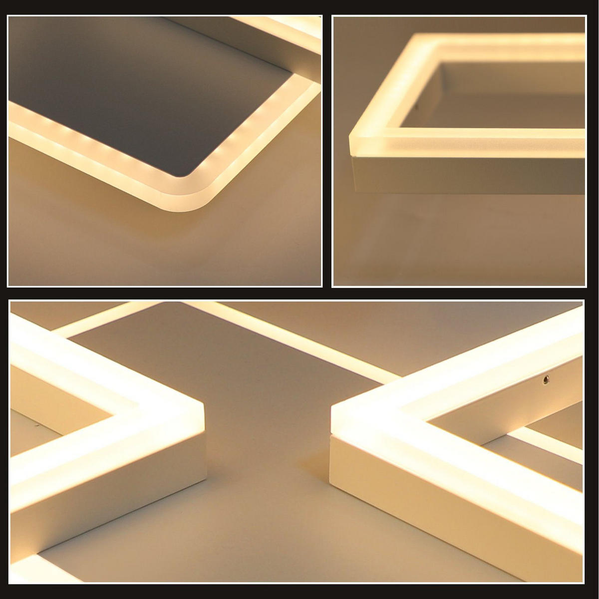 LED-DECKENLEUCHTE Marco 54/35/6 cm - Weiß, Metall (54/35/6cm) - Nettlife