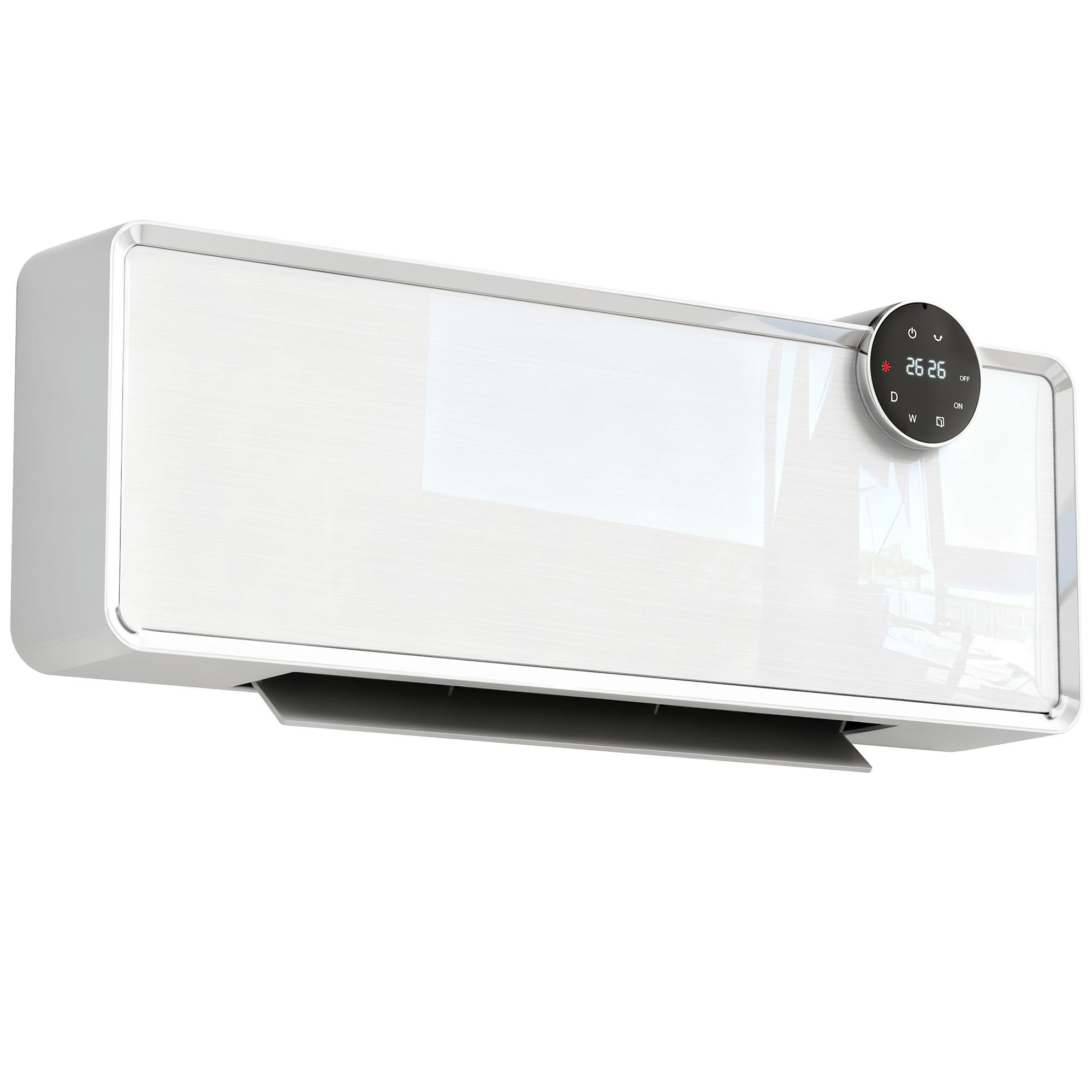 HEIZLÜFTER DE-17064 PTC 1000/2000 W Wandmontage Weiß - Weiß, Kunststoff (18.7/12.3/54cm) - ComfortXL