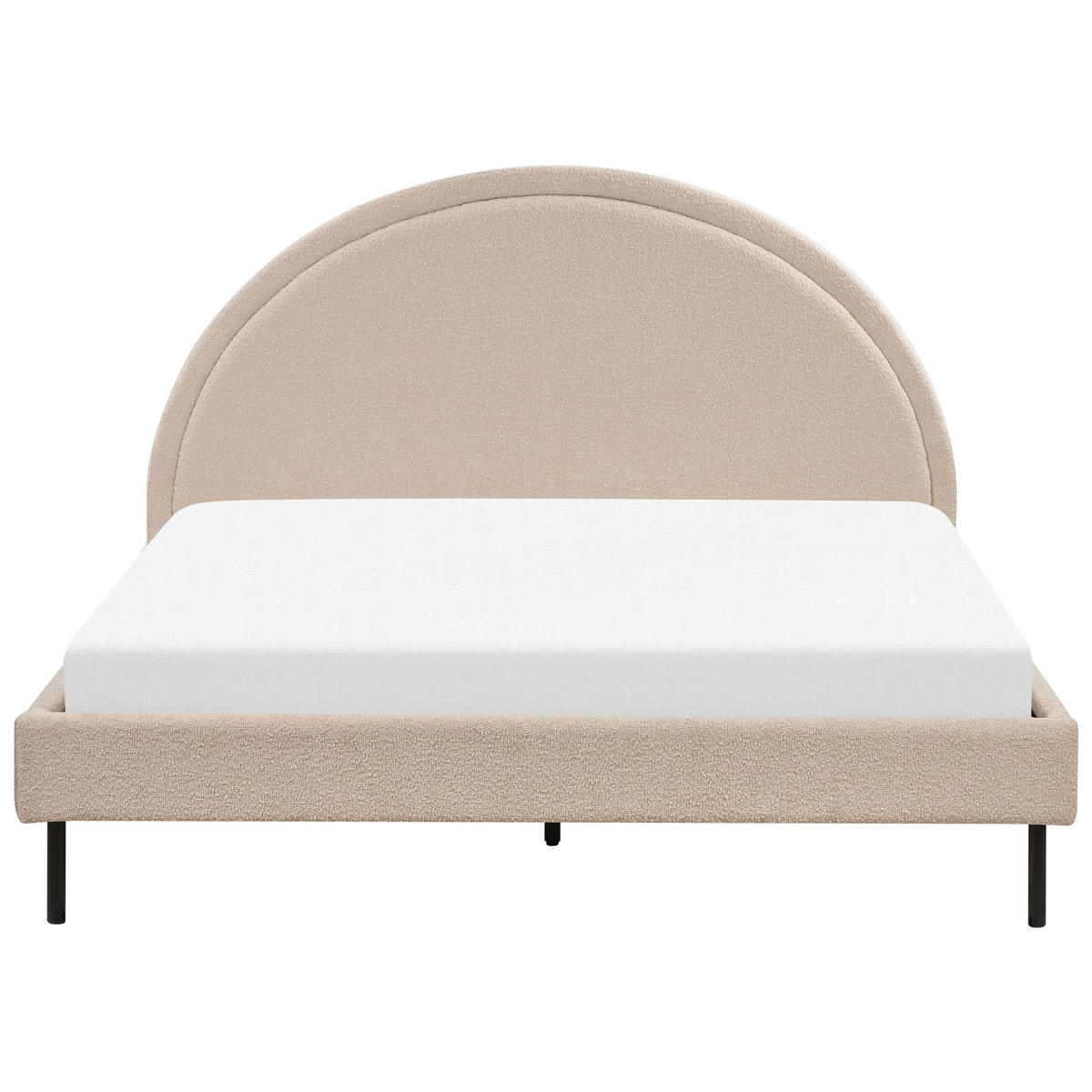 POLSTERBETT 160/200 cm Beige Margut - Beige, Textil (160/200cm) - Beliani