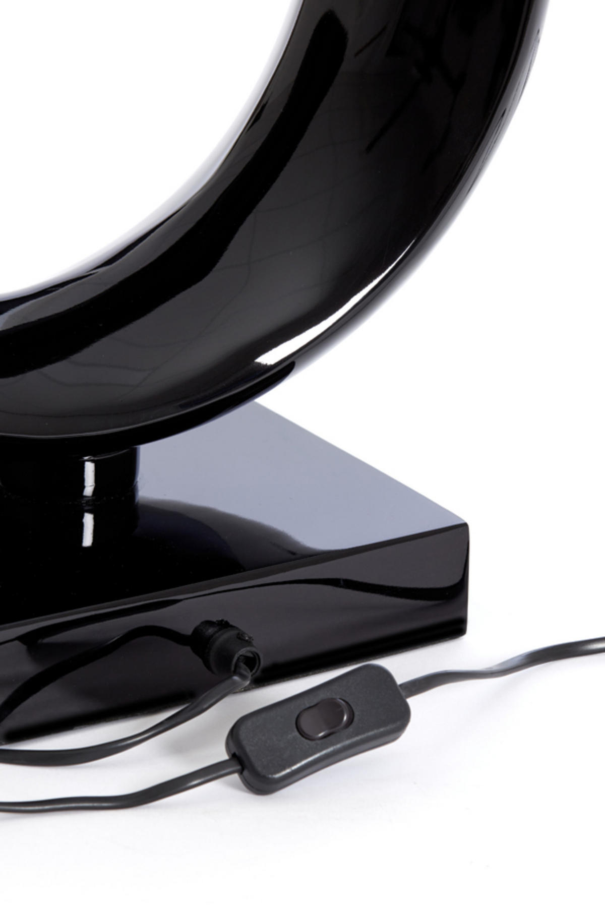 LAMPENFUSS Mond Schwarz Ø37/60 cm - Schwarz, Metall (37/20/60cm) - Light & Living