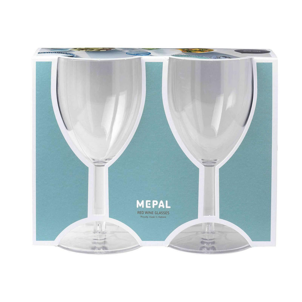KUNSTSTOFF-ROTWEINGLÄSER transparent 300 ml 2er Set - Transparent, Kunststoff (0.3L) - Mepal
