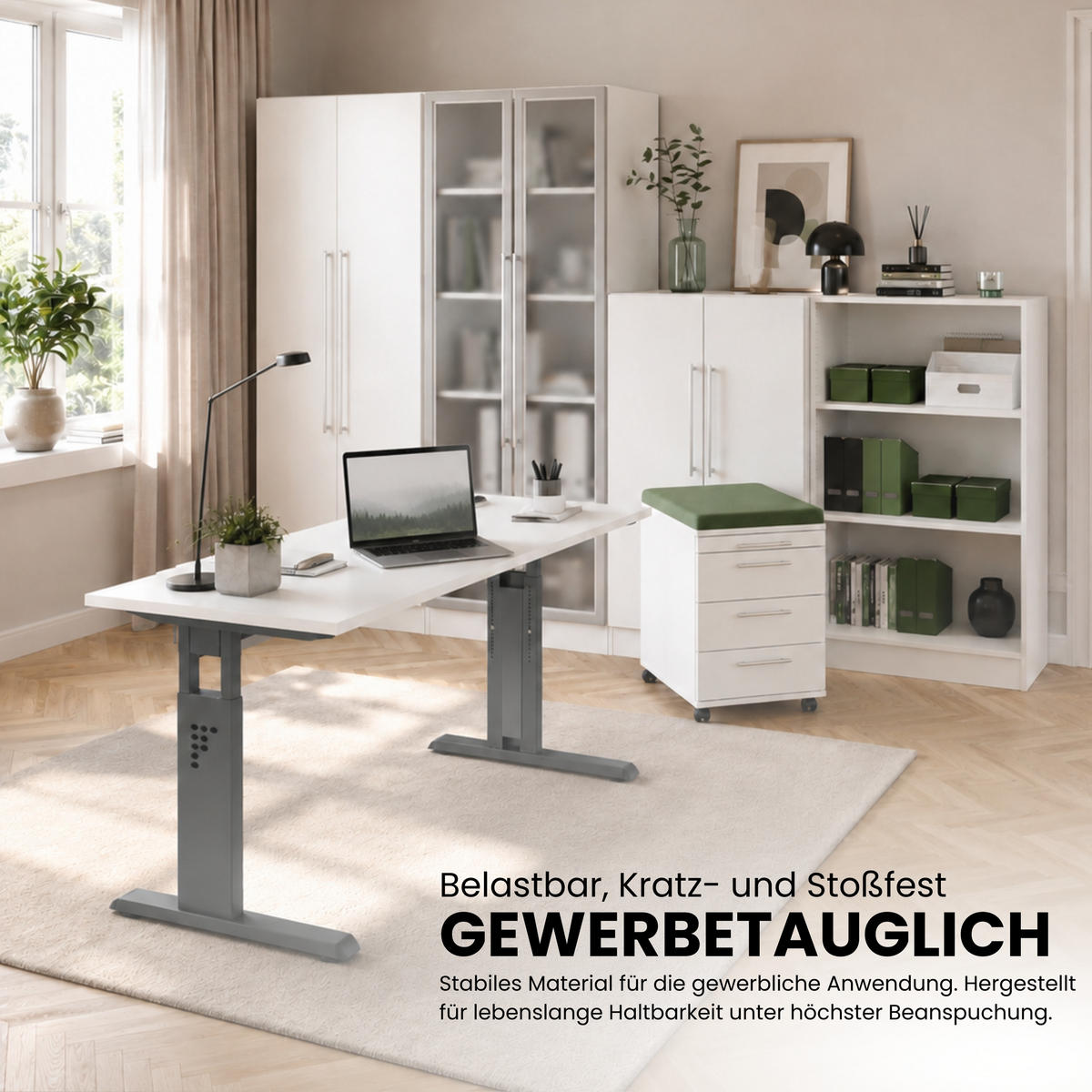 SCHREIBTISCH Serie-O (Mini) 67,2/140/74 cm in Wildeiche/Graphitfarben - Wildeiche/Graphitfarben, Holzwerkstoff (67.2/140/74cm) - bümö