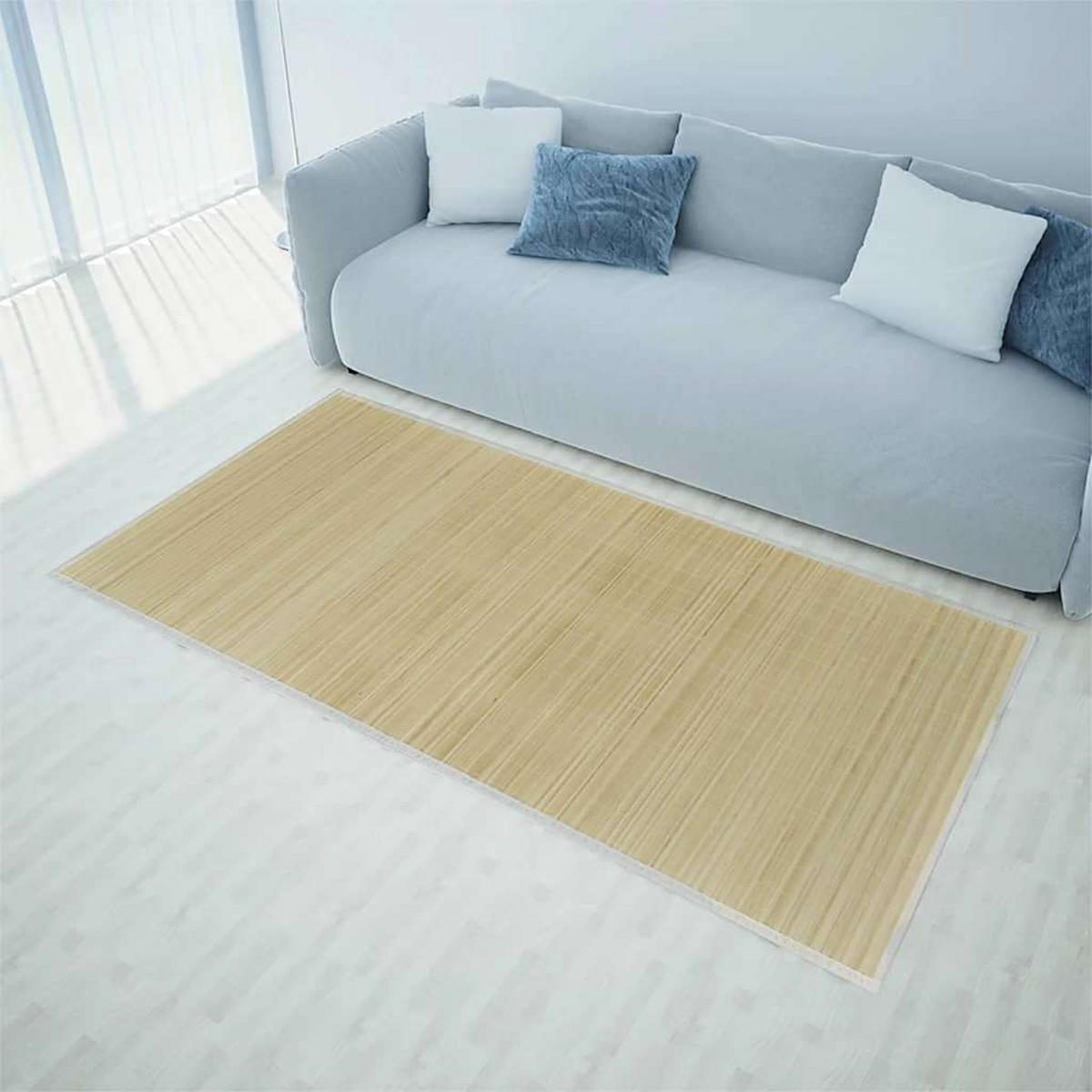 TEPPICH Bambus 160/230 Cm Natur - Braun, Holz (160/230cm) - vidaXL