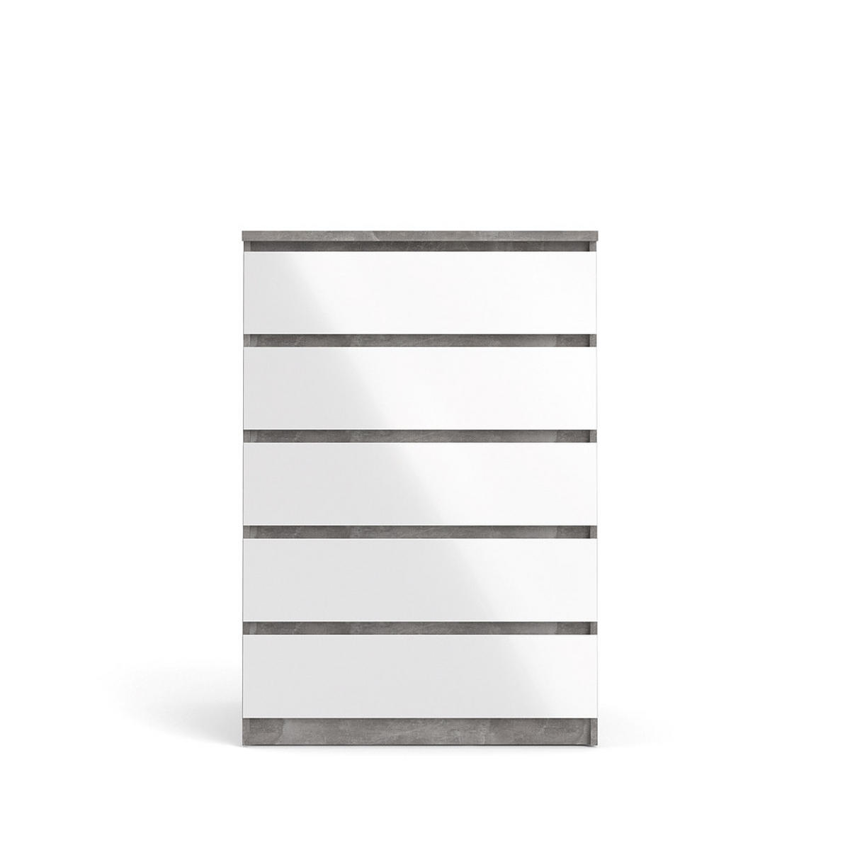 KOMMODE Beton Dekor - Grau, Holzwerkstoff (77/111/50cm) - ebuy24
