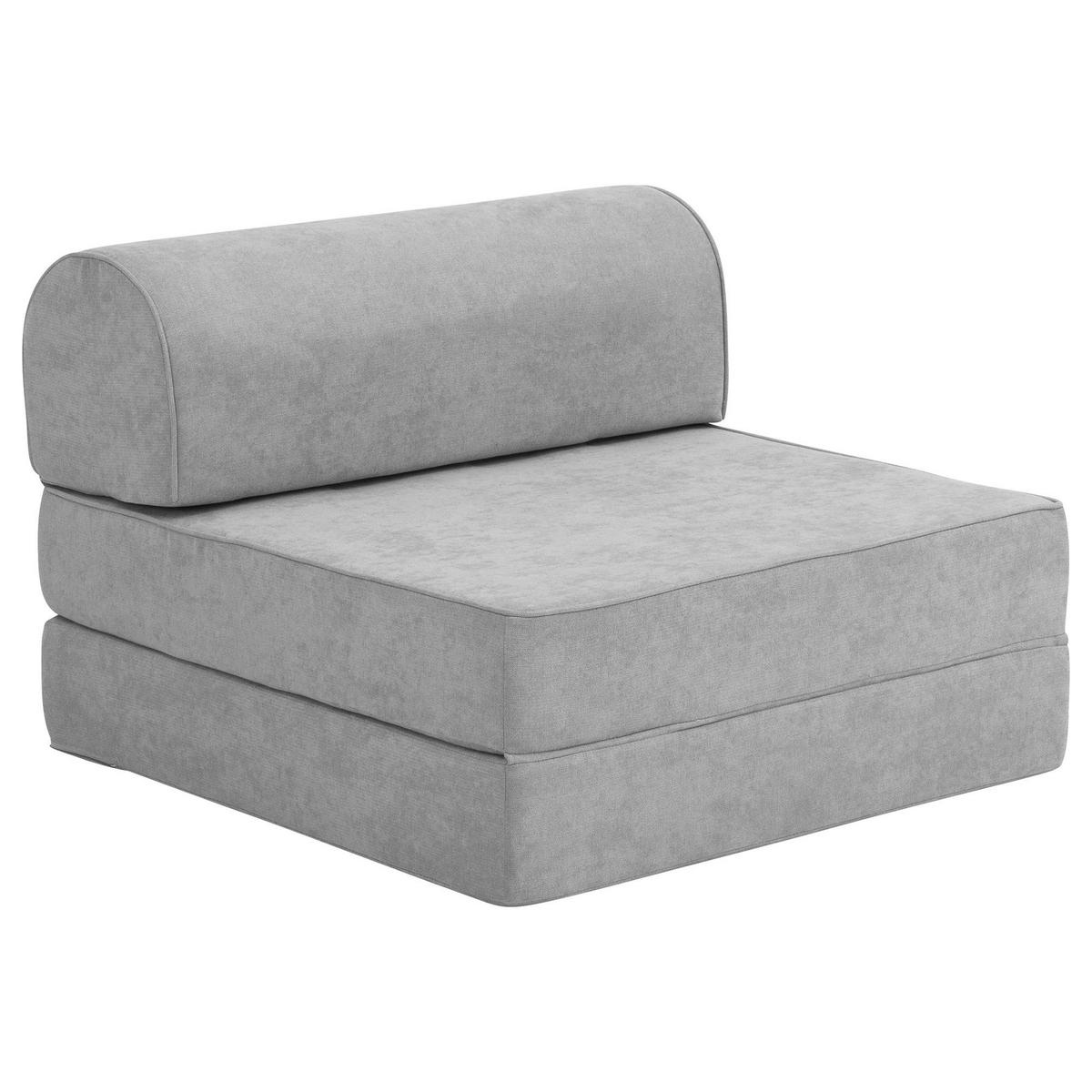 FALTSESSEL Katusha Flachgewebe hellgrau - Hellgrau, Kunststoff (80/57/80cm) - 58aufmkessel