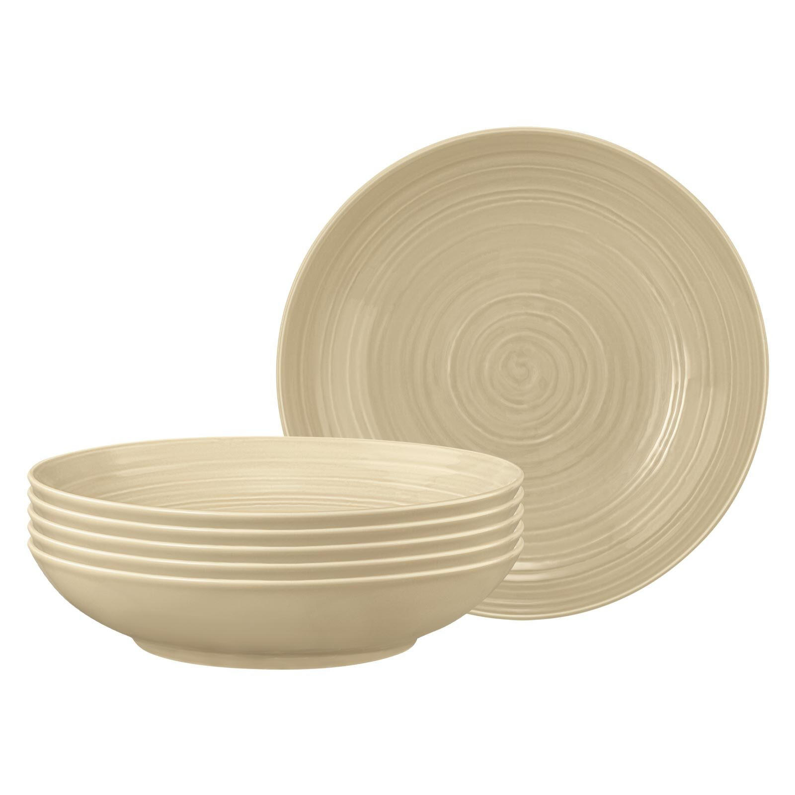PASTATELLER Terra Sandbeige ø 26 cm 6er Set - Beige, Keramik (26cm) - Seltmann Weiden