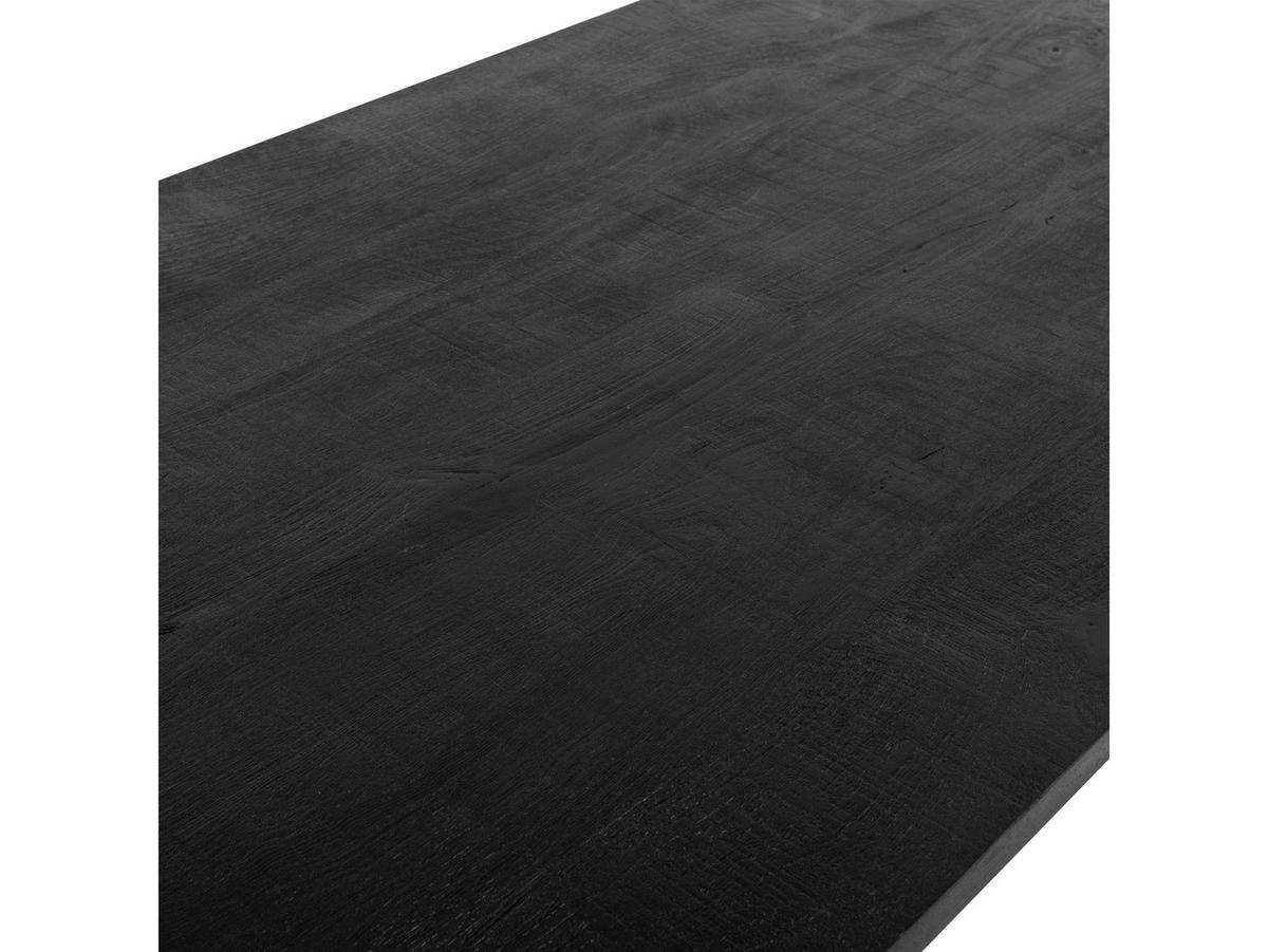 COUCHTISCH Yana Mangoholz Schwarz Schwarz - Schwarz, Holz (60/120/45cm)