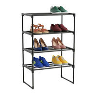 BOTNÍK - černá, kov/plast (42.5/72/30cm) - Relaxdays