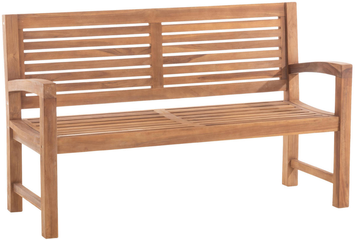 GARTENBANK 150/59 cm Holz teak - Teakfarben, Holz (150/92/59cm) - CLP