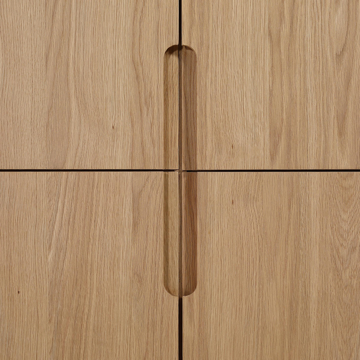 HIGHBOARD - Eiche teilmassiv - Eiche - Braun, Eichenholz/Holz (110/150/40cm) - home24