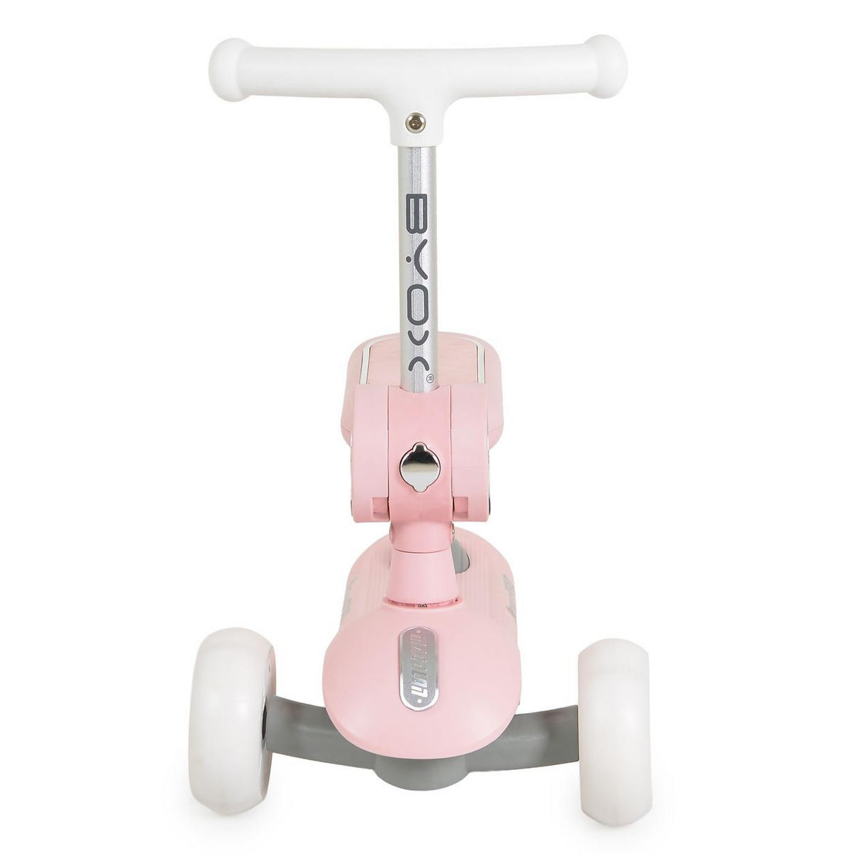 KINDERROLLER StreetPro 2 in 1 rosa Sitzfunktion, Musik, PU-Rollen, verstellbarer Lenker, Hinterradbremse - Rosa, Metall (55/30/78cm)