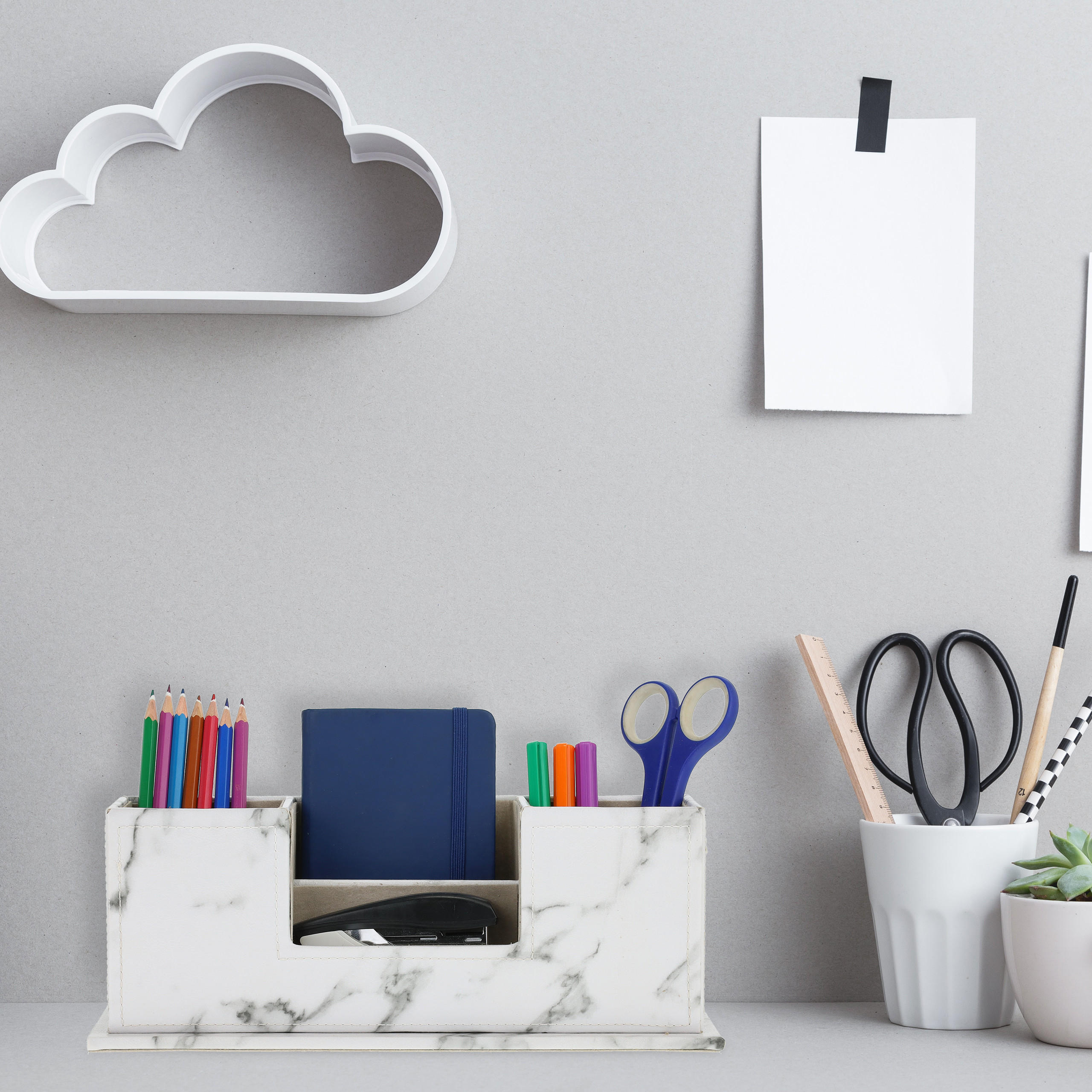 SCHREIBTISCHORGANIZER - Multicolor, Holzwerkstoff/Kunststoff (11/29.5/11cm) - Relaxdays