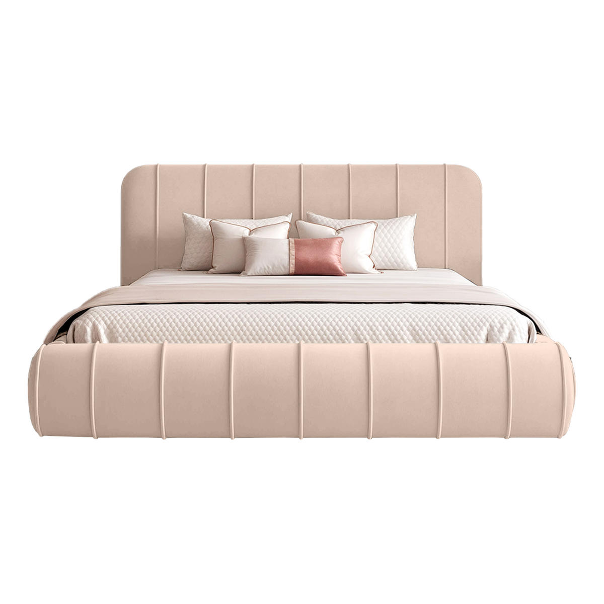 POLSTERBETT TIRO 160x200 cm, Beige - Beige, Textil (200/160cm) - Fedve