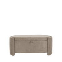 SITZBANK Miro mit Stauraum 108 cm - Grau, Textil (85/42/42cm) - Drawer