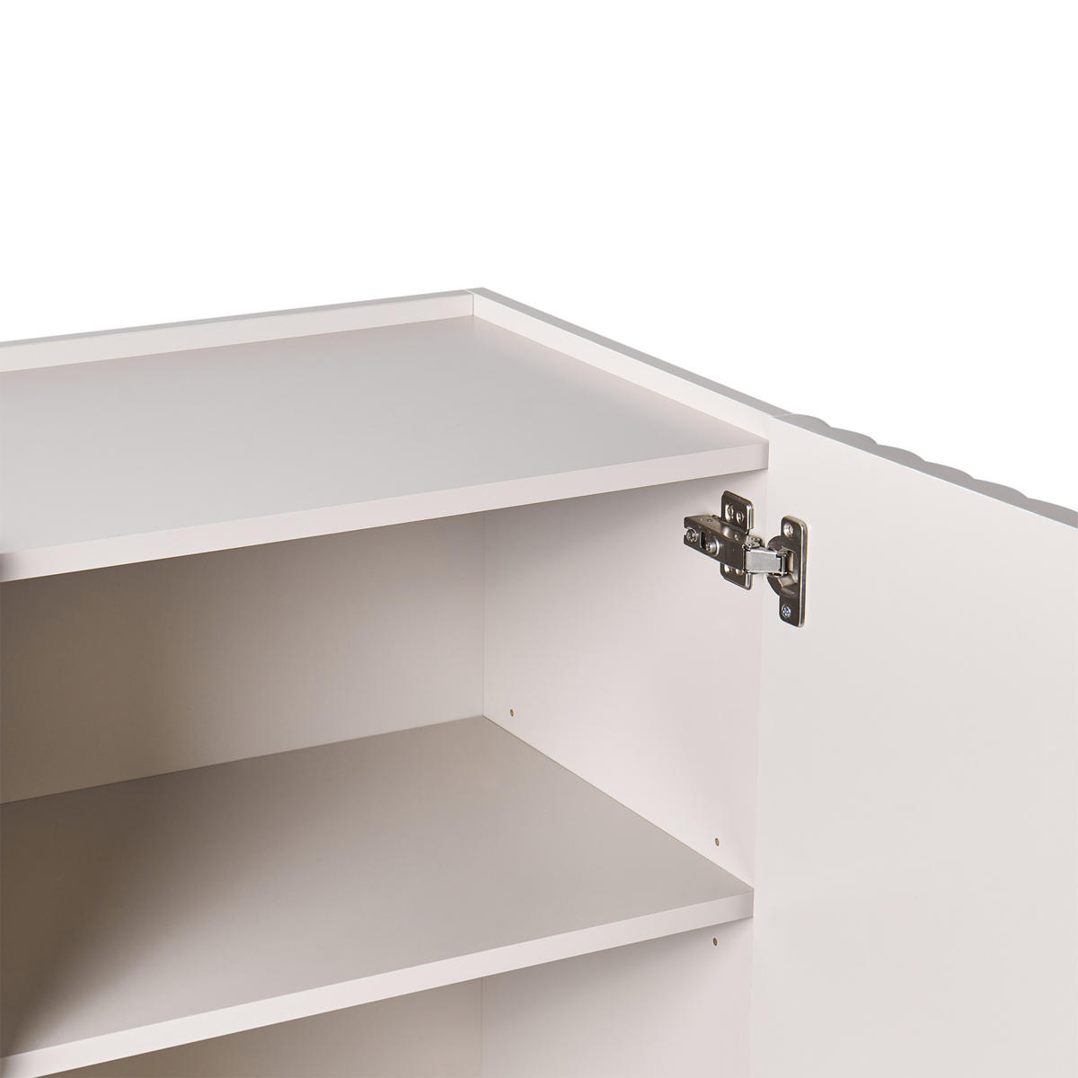 SIDEBOARD mit 3 Türen Hellbeige Yaraka - Beige, Holzwerkstoff (150/77/40cm) - Beliani