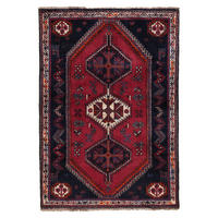 TEPPICH Gashgai Rot 155/108 cm Schurwolle - Rot, Textil (108/155cm) - Looma