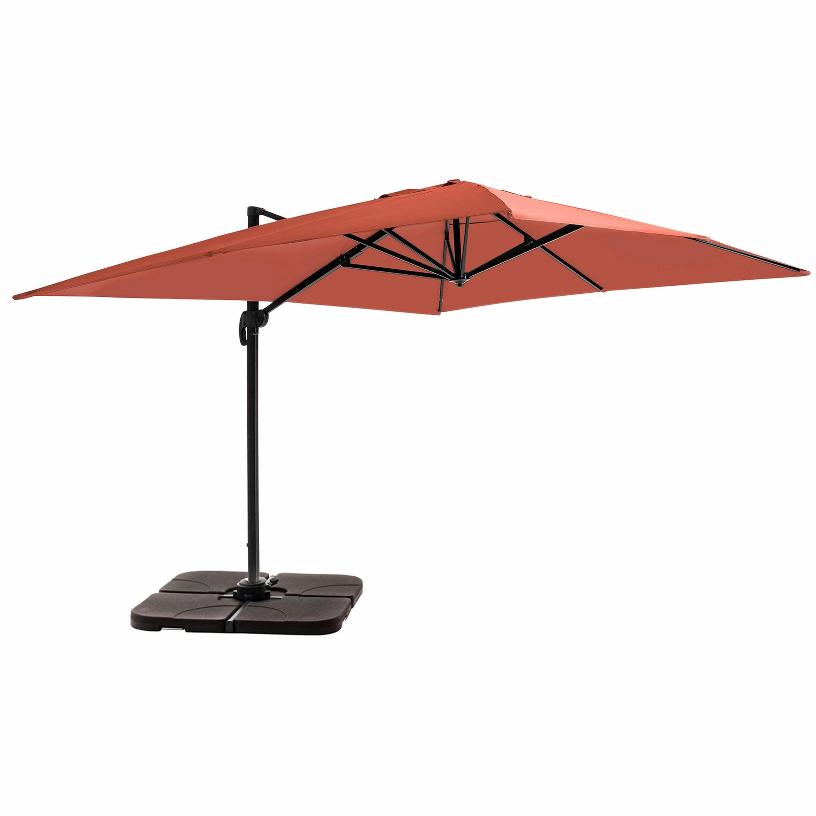 Oviala Sonnenschirm Rot 400x300 cm