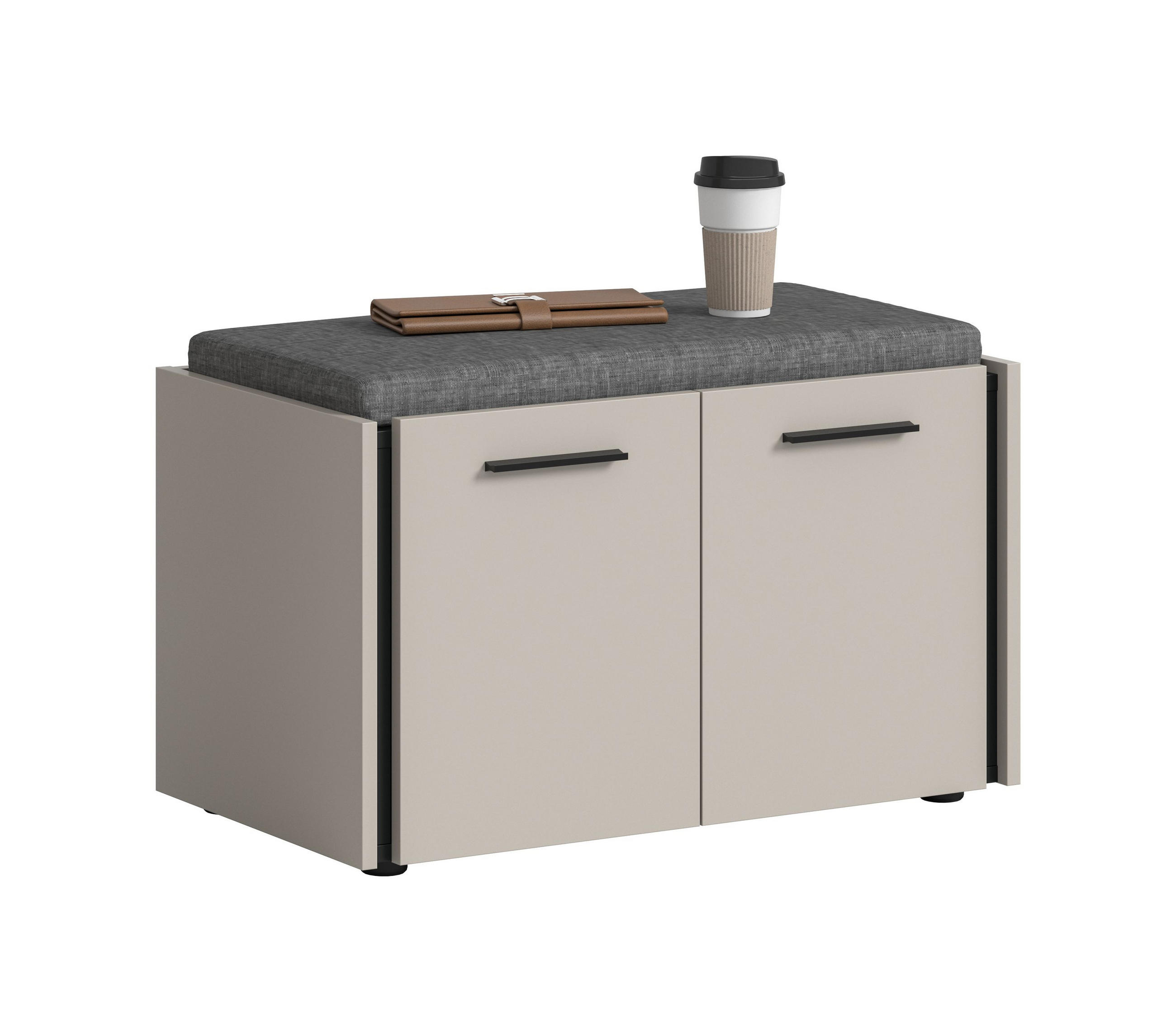 SITZBANK inkl. Sitzkissen EMIL (B/H/T: ca. 75/42/40 cm) in Kaschmir/Kaschmir - Kaschmir, Holzwerkstoff (75/42/40cm)