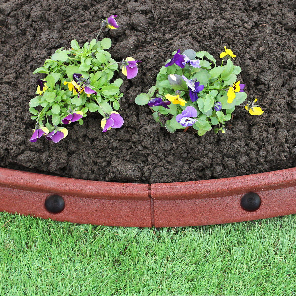 RASENKANTE Beeteinfassung Terracotta 8 Stück - Terra cotta, Naturmaterialien (120/1/8cm) - Monstershop