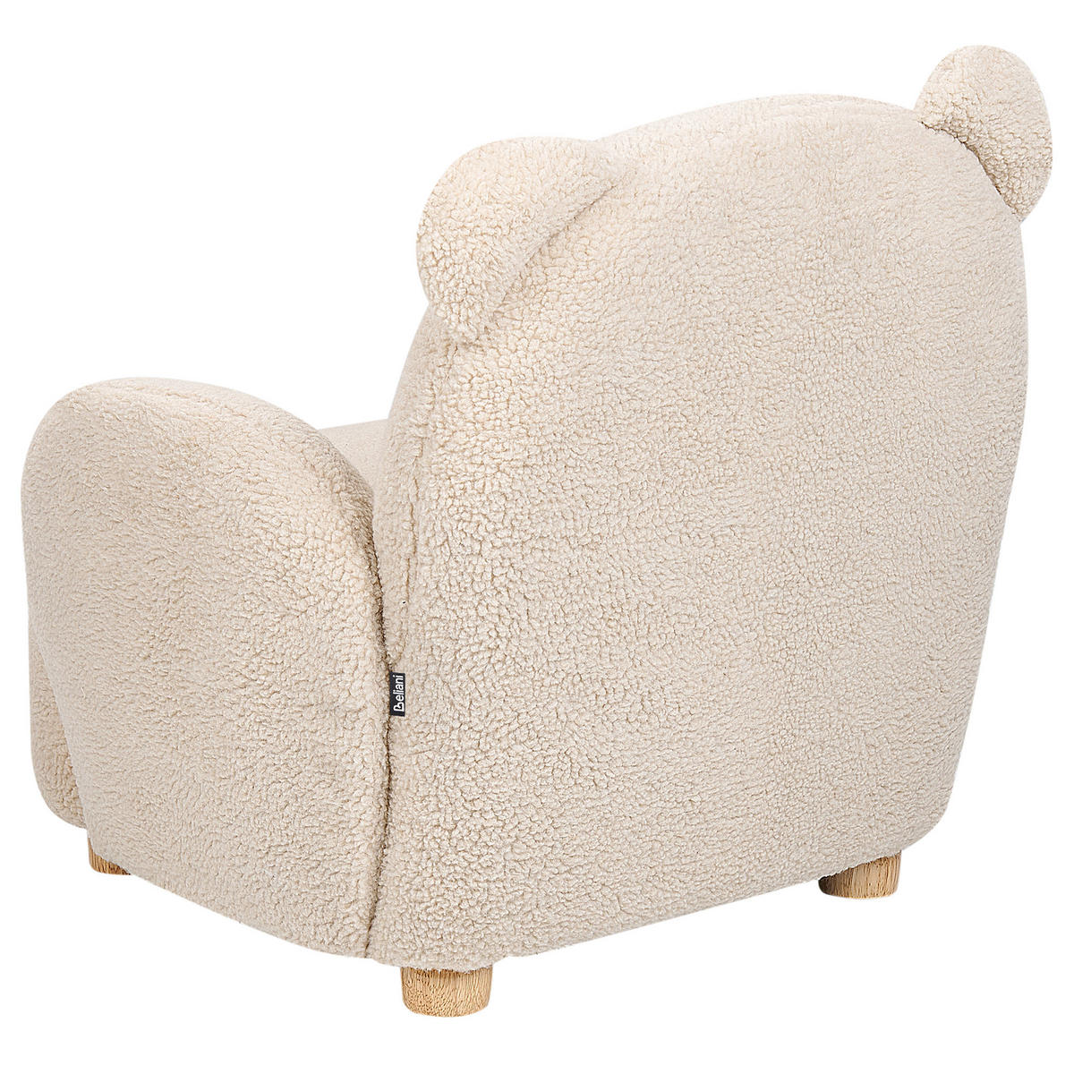 KINDERSESSEL Teddybär Bouclé Beige Boo - Beige, Textil (58/56/62cm) - Beliani