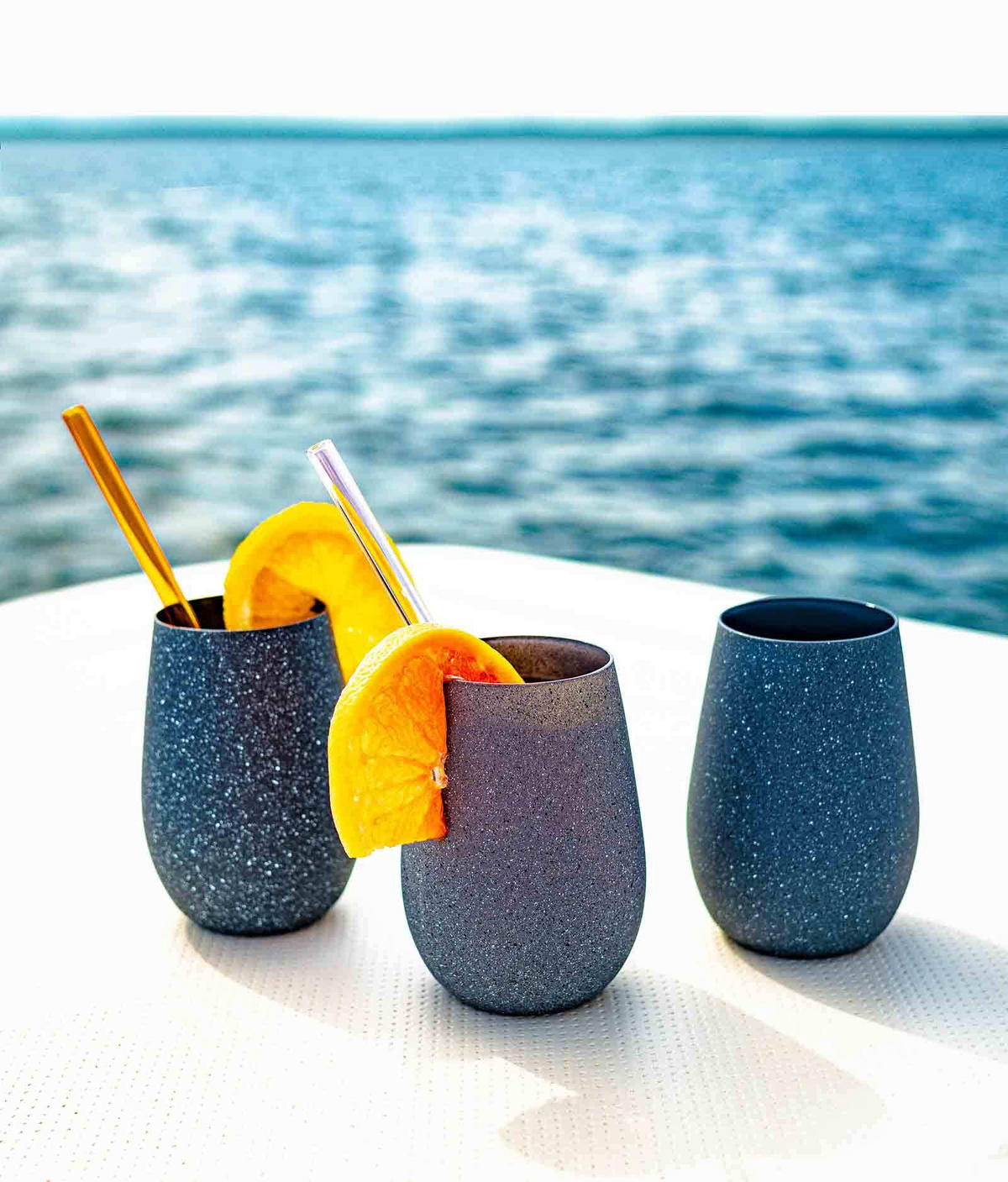 BECHER Stones graphit 465 ml 6er Set - Graphitfarben, Glas (0.465L) - Stölzle Lausitz