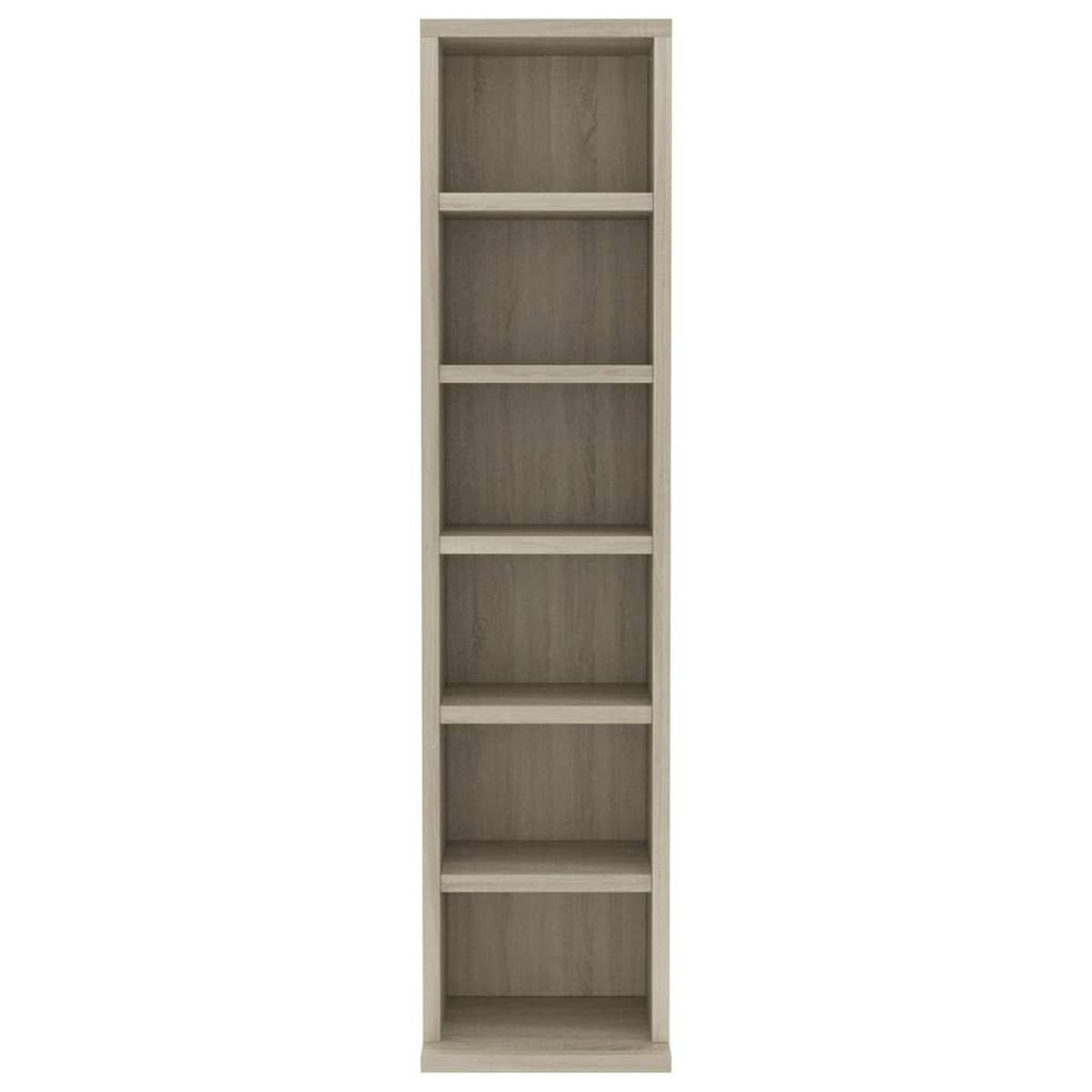CD-SCHRANK Sonoma-Eiche 21/20/88 Cm Holzwerkstoff - Sonoma Eiche, Holz (21/88/20cm) - vidaXL