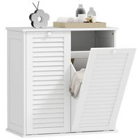WÄSCHESCHRANK, 70 x 38 x 73 cm Weiß - Weiß, Holz (70/73/38cm) - HOMCOM