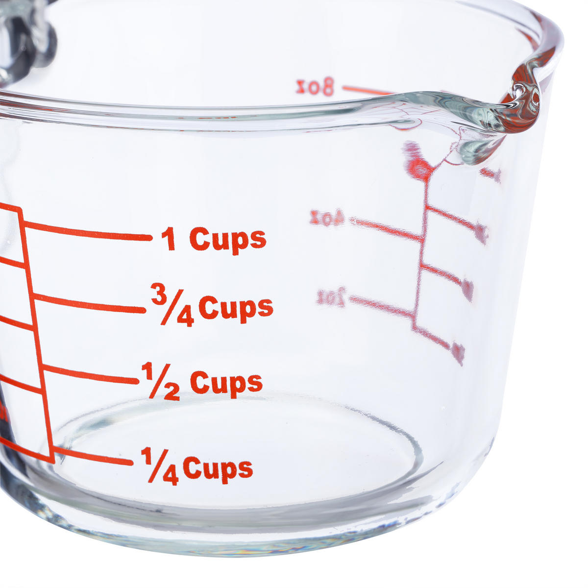 MESSBECHER - Transparent, Glas (0.25L) - Relaxdays